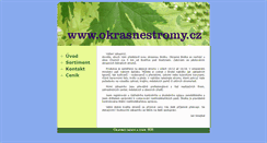Desktop Screenshot of okrasnestromy.cz